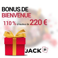 Bonus de bienvenue du casino Jack21